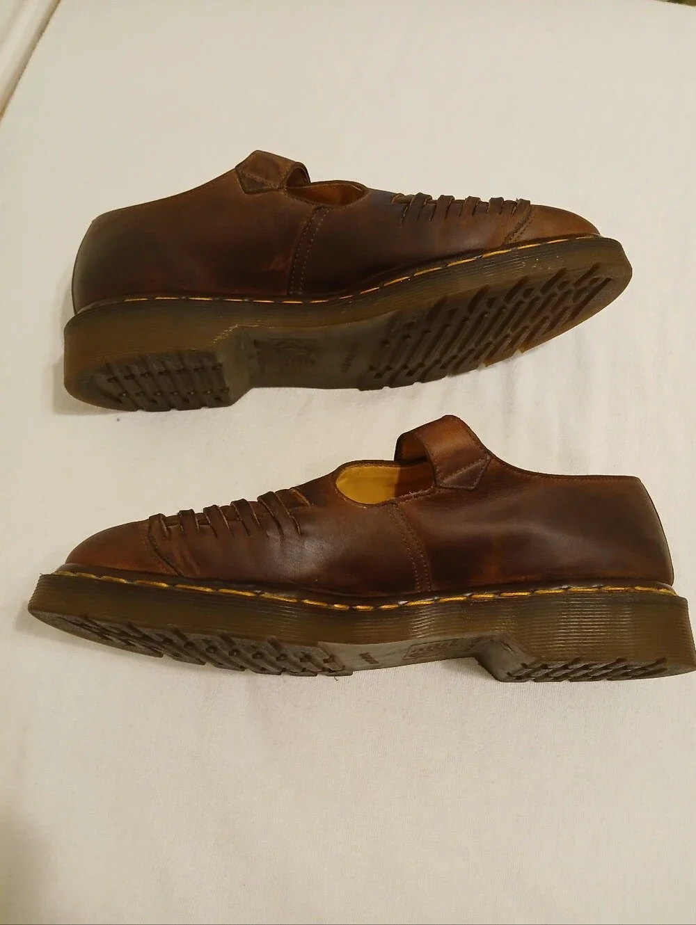 VTG Doc Marten UK 11 US 12 Men's Mica Fisherman Woven Leather Sandal 8064 Origin